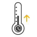 RT+9℉→176℉≤40min
(RT+5℃→80℃≤40min)