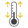 RT+9℉~185℉
(RT+5℃~85℃)