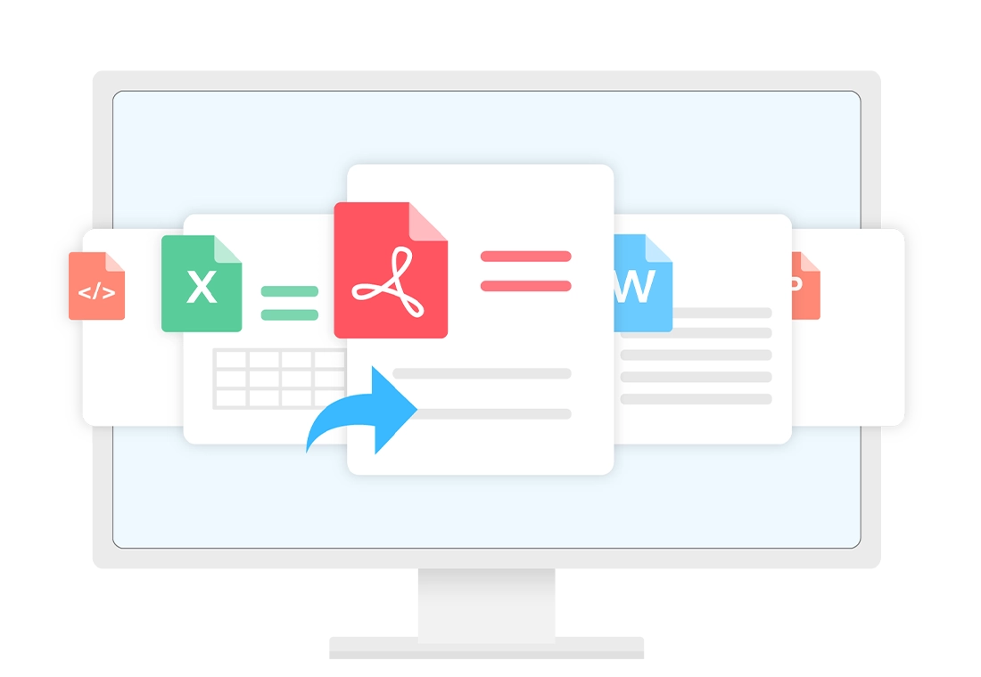 Multiple data export formats including PDF, Excel, and TXT