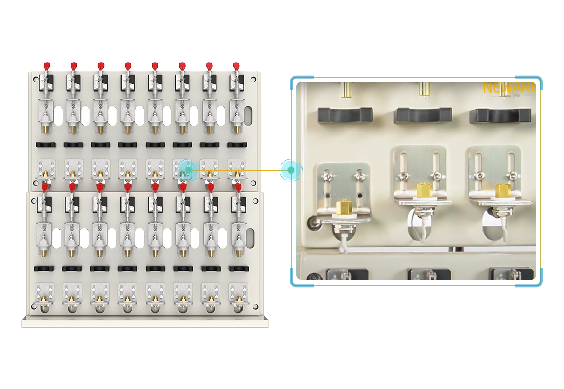 probes of the NEWARE cylindrical cell holder are adjustable and the customizable space meets the testing requirements of various cylindrical batteries