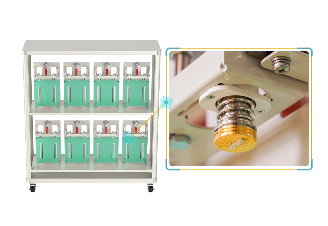 Crafted from beryllium copper, it ensures smoothness, conductivity, and stability in battery testing