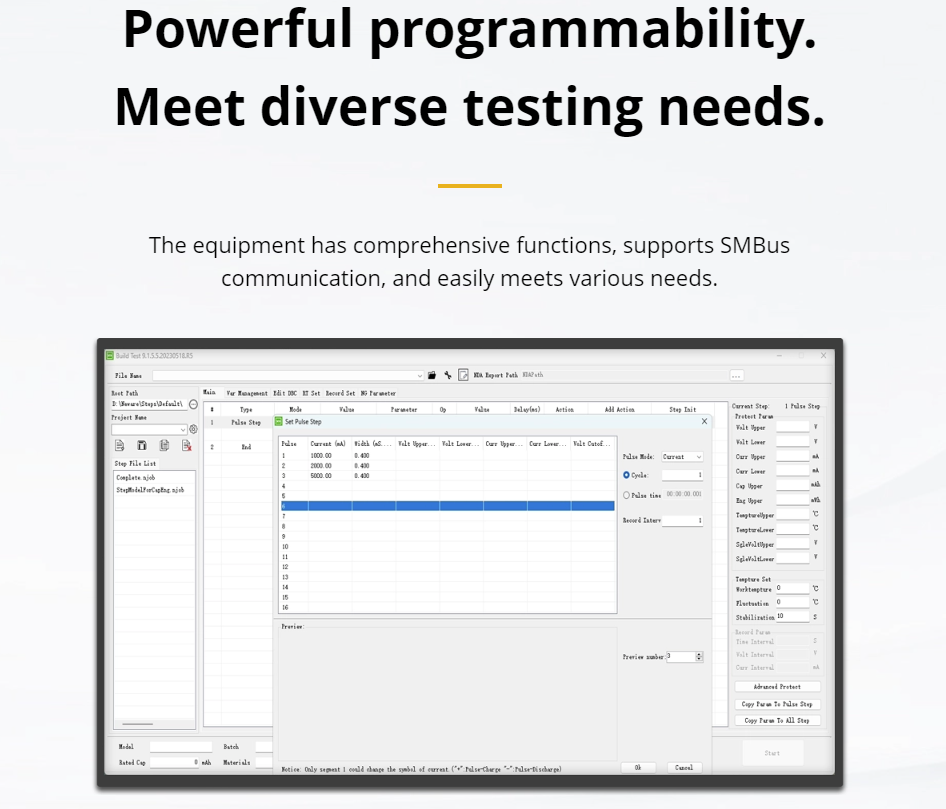 battery test systeam-SMbus-programmability