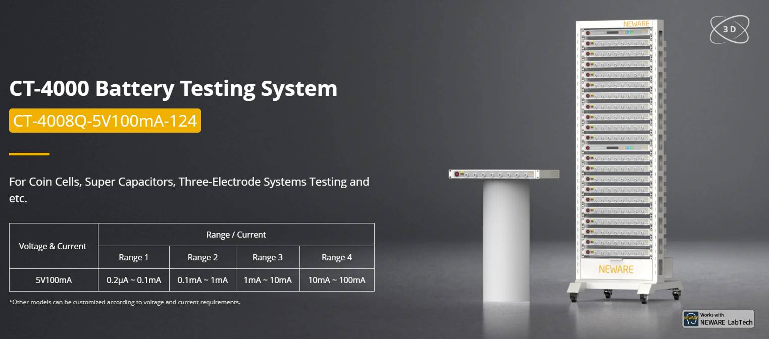 NEWARE CT-4008Q-5V100mA-124 battery tester