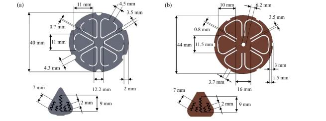 Dimensions of the 4680 battery's cathode and anode tabs