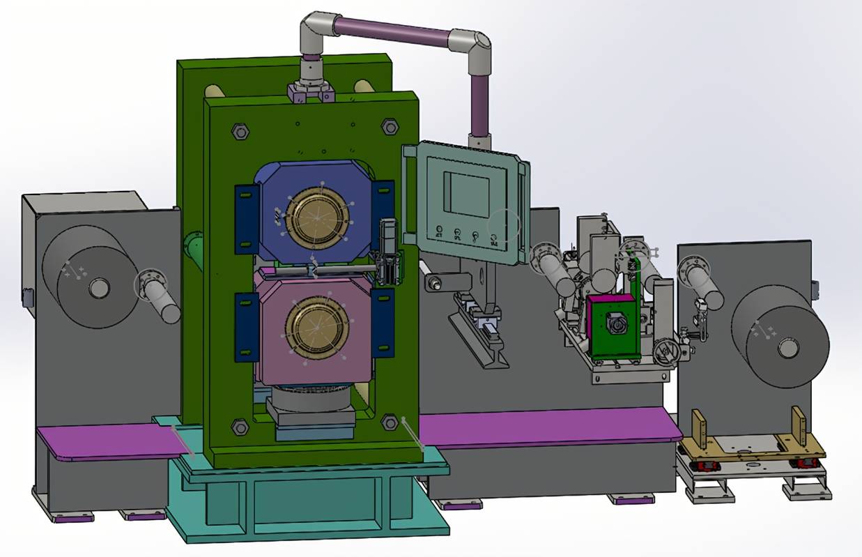 Schematic diagram of roller press production