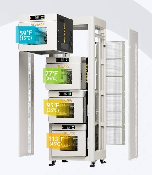 NEWARE battery test equipment WHW-25L-S-16CH-4 supports four different temperature tests at the same time