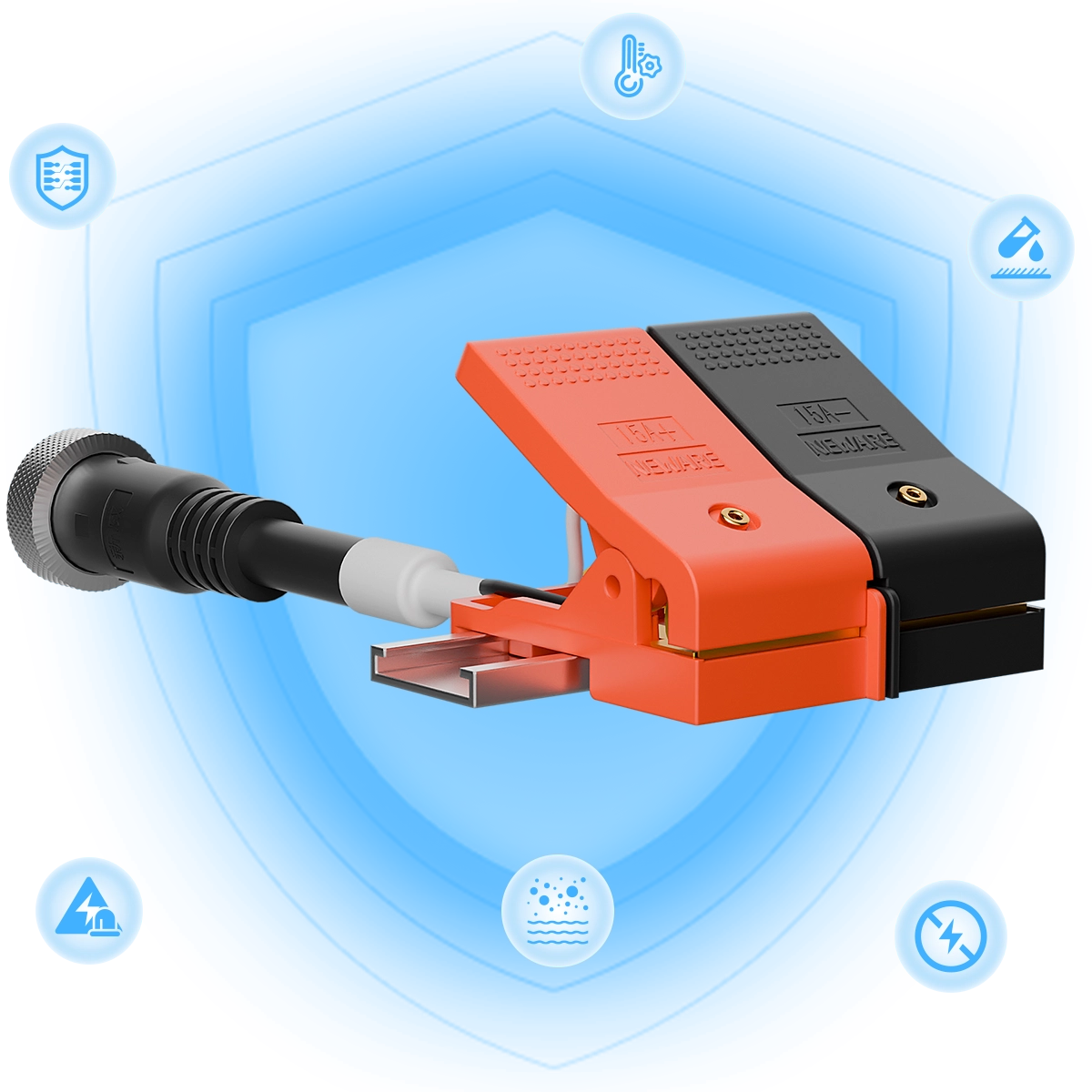 NEWARE-Polymer battery clamp- A705-P-DG-15A