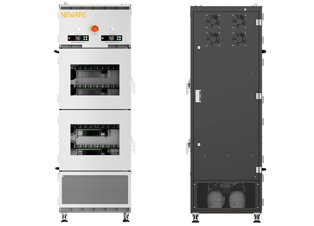 NEWARE MHW-100-2-160CH Dual-Temperature Zones battery tester features a closed piston refrigeration compressor for eco-friendly and quiet operation