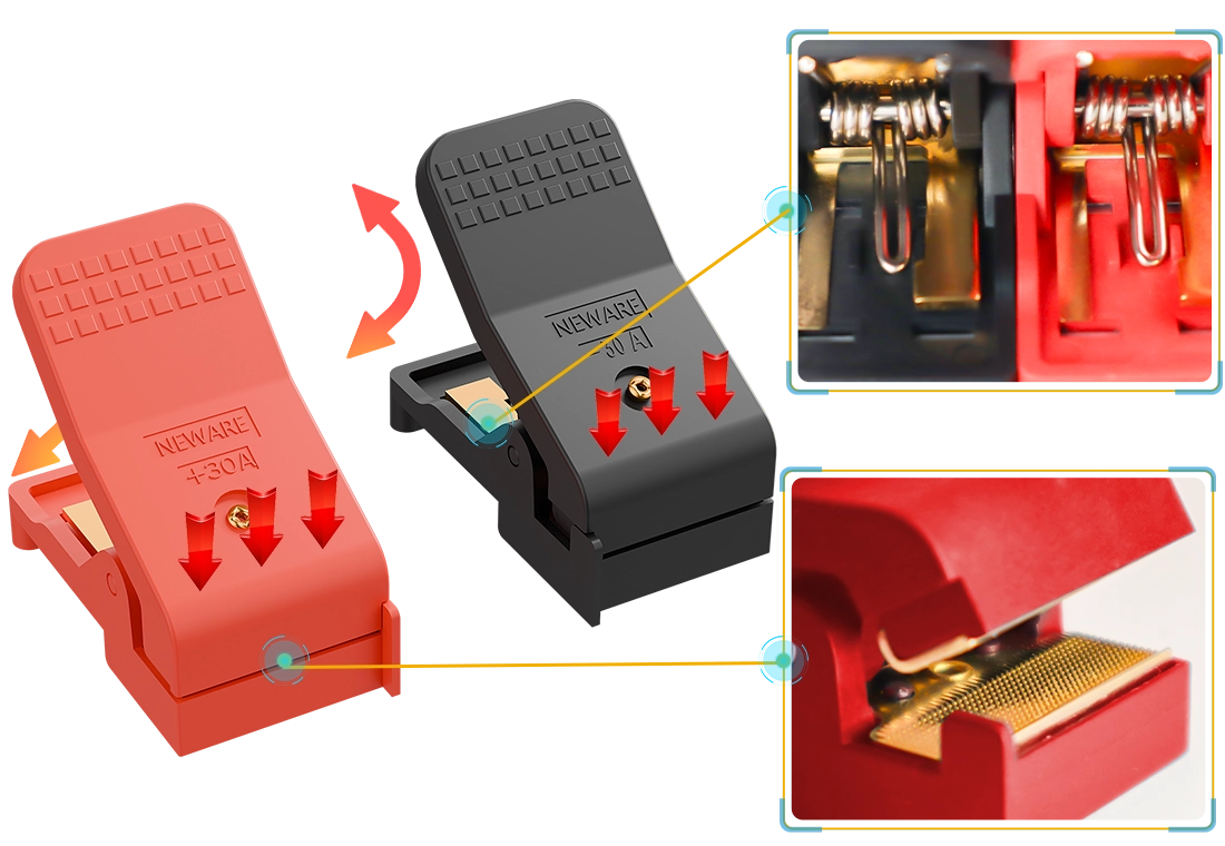 NEWARE-Polymer battery clamp- A705-P-30A