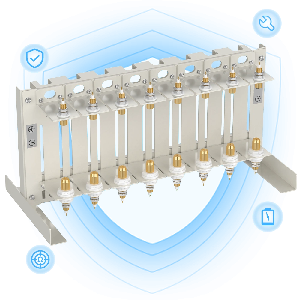 60A Temperature Chamber Cylindrical Cell Clamp Holder