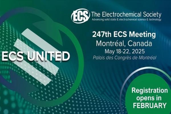 The 247th ECS Meeting takes place in Montréal, Canada, from May 18 – May 22, 2025, at the Palais des Congrès de Montréal. This international conference brings together scientists, engineers, and resea